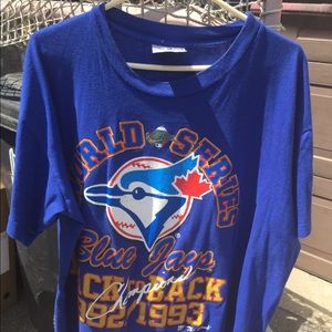Vintage 90s World Series blue jays tee